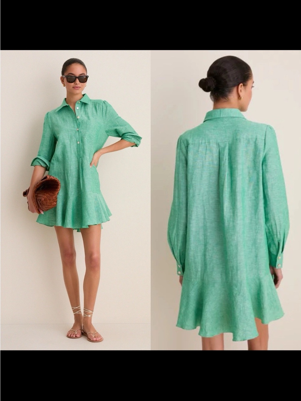 Tuckernuck Sea Green Callahan Shirt Dress Size XXL NWT